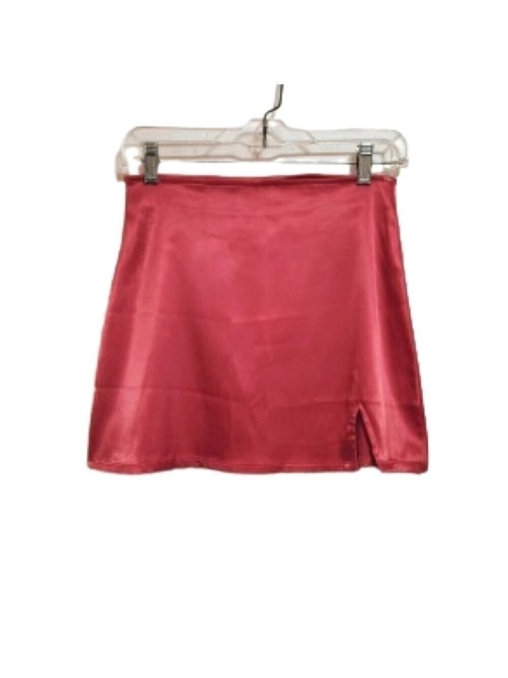 Dolls Kill Poster Grl Pink Satin Mini Skirt Small